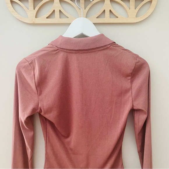 Free People Do It Right Bodysuit Brown Sz Small - Picture 8 of 9